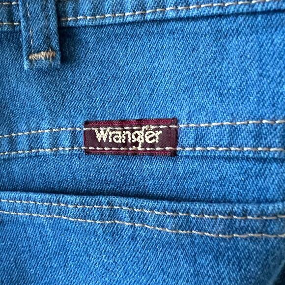 Wrangler Retro 70’s Style Denim Trousers Men’s Size 34x32 Jeans Blue - Picture 5 of 10